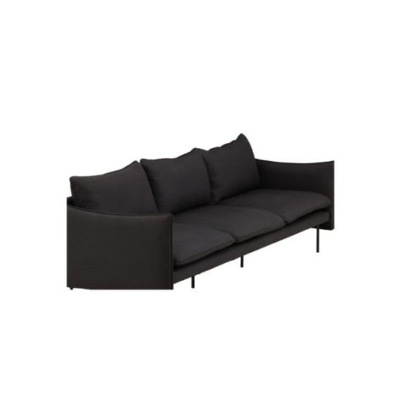 BRUNSKÅR Sofa 3-seter Svart