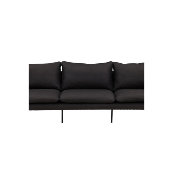 BRUNSKÅR Sofa 3-seter Svart