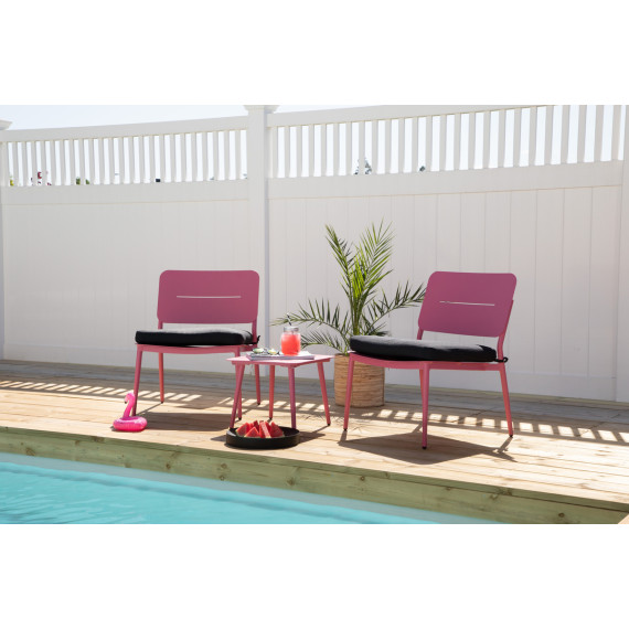 Lina Loungestol Rosa 2-Pack