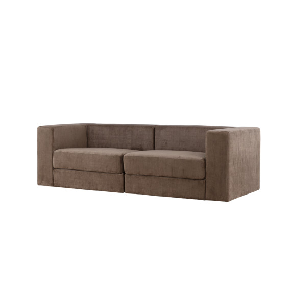 LUMI 3-Seter Sofa Brun