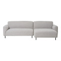 NORDIC 3-seter Sofa Sjeselong Høyre Grå