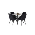 Plaza Spise gruppe med 6 Velvet Deluxe stoler